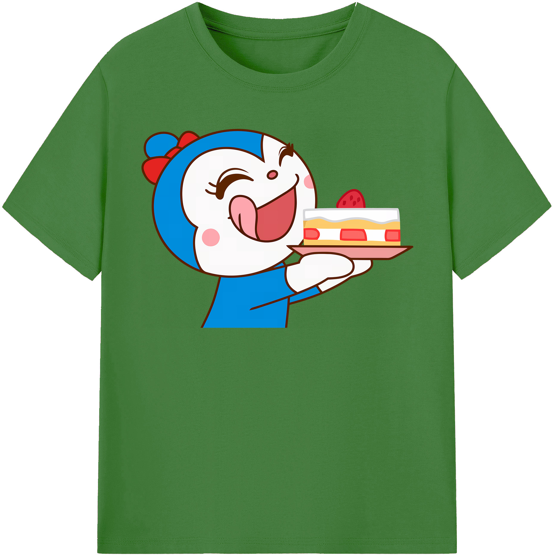 （画像用） アンパンマン Anpanman レディースカジュアルプリントTシャツ（綿100％）